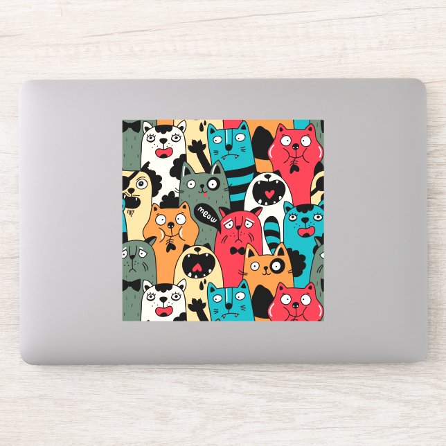 The crowd of cats (Computer)