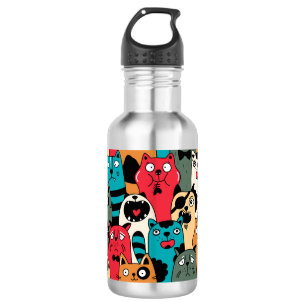 The crowd of cats 532 ml water bottle