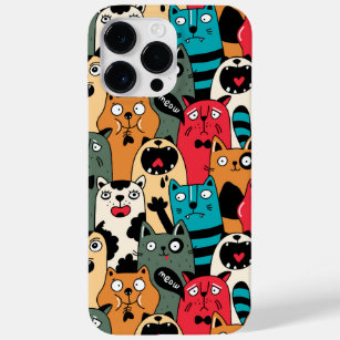 The crowd of cats Case-Mate iPhone 14 pro max case