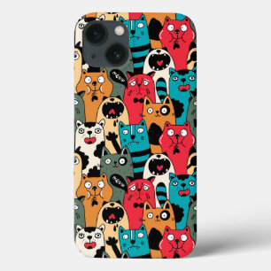 The crowd of cats iPhone 13 case