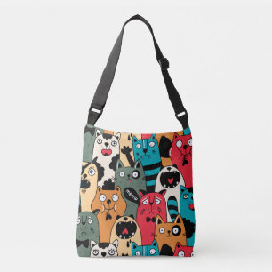 The crowd of cats crossbody bag