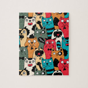 The crowd of cats jigsaw puzzle