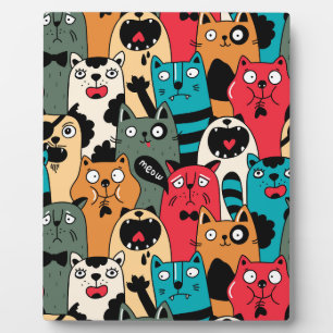 The crowd of cats plaque