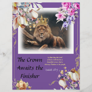 The Crown Awaits the Finisher Personalised Paper