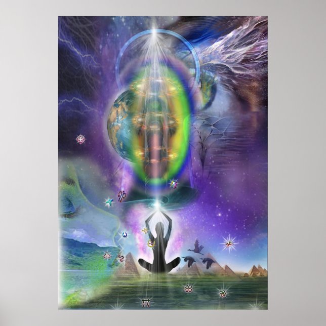 The Crown Chakra art work Poster (Front)