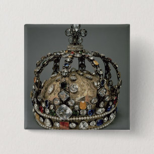 The Crown of Louis XV, 1722 (gilded silver, replac 15 Cm Square Badge