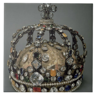 The Crown of Louis XV, 1722 (gilded silver, replac Tile