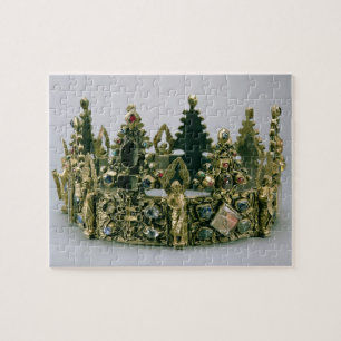 The crown of St. Louis, 13th century (silver-gilt Jigsaw Puzzle