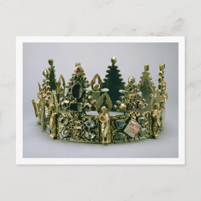 The crown of St. Louis, 13th century (silver-gilt Postcard (Front)