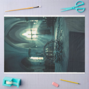 The Crown of Thorns Decoupage  Tissue Paper