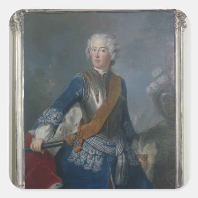 The Crown Prince Frederick II, c.1736 Square Sticker (Front)