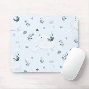 The Crowned Swan Mouse Mat