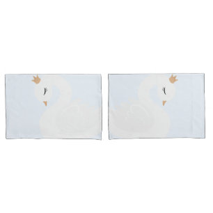 The Crowned Swan Pillowcase