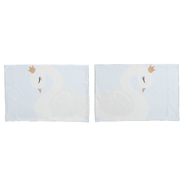 The Crowned Swan Pillowcase (Front-Set)