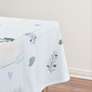 The Crowned Swan Tablecloth