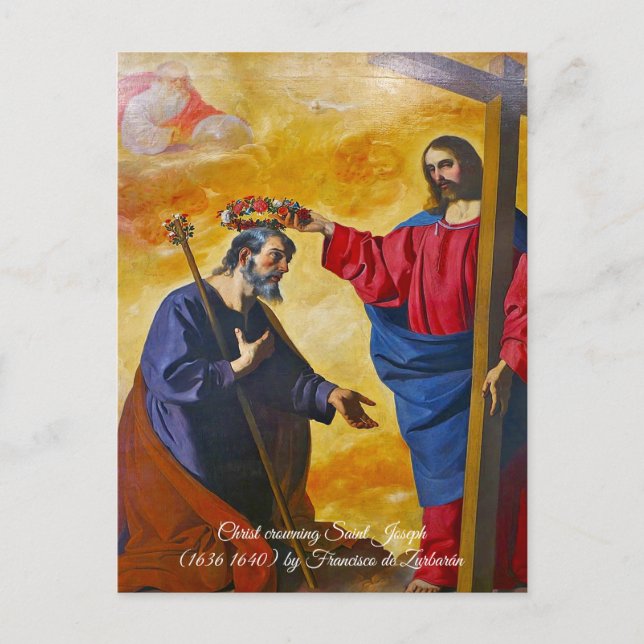 The crowning of Saint Joseph Postcard (Front)