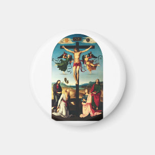 The Crucified Christ with the Virgin Mary Magnet