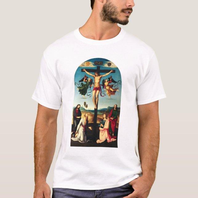 The Crucified Christ with the Virgin Mary T-Shirt (Front)