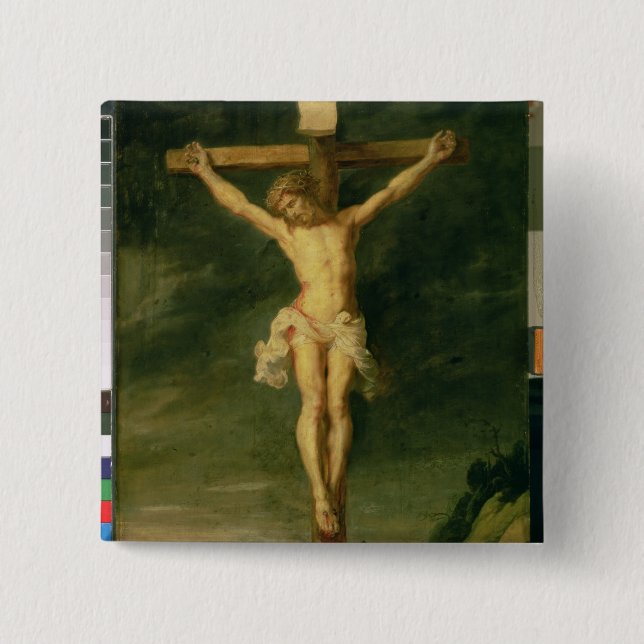 The Crucifixion 2 15 Cm Square Badge (Front)