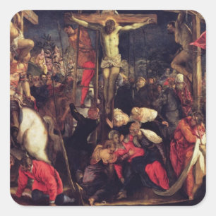 The Crucifixion 2 Square Sticker