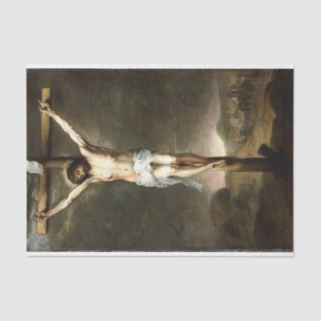The Crucifixion, Bartolomé Estebán Murillo  Tissue Paper (Front)