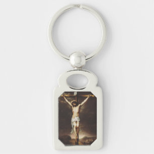 The Crucifixion by Bartolome Esteban Murillo Key Ring