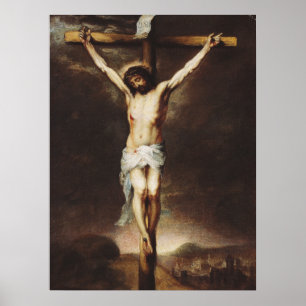The Crucifixion by Bartolome Esteban Murillo Poster