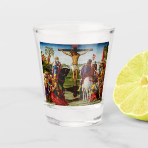 The Crucifixion by Benvenuto di Giovanni Shot Glass
