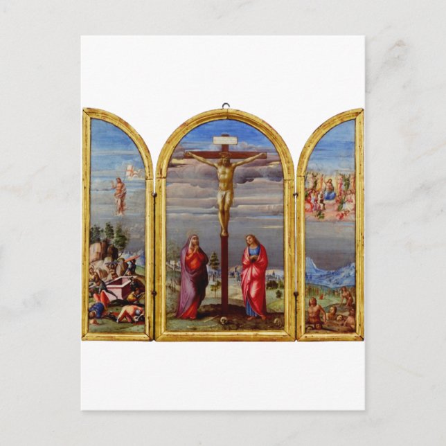 The Crucifixion by Francesco Granacci Postcard (Front)