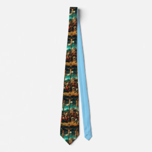 The Crucifixion by Lucas Cranach the Elder Tie