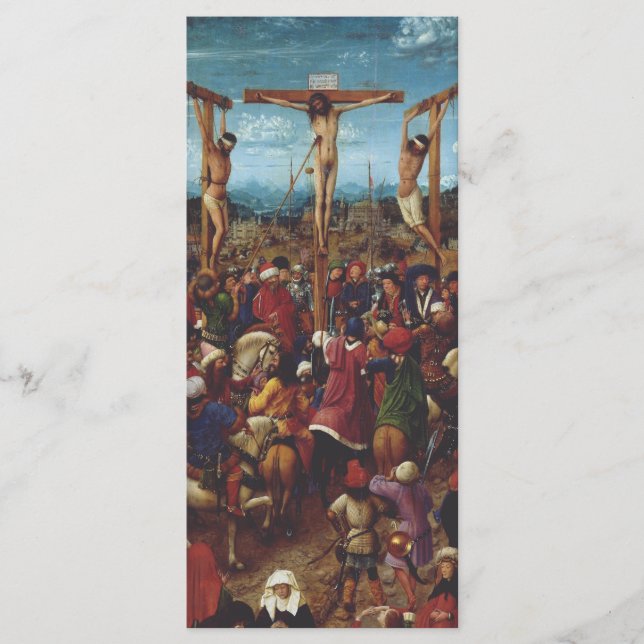 The Crucifixion by Van Eyck Menu (Front)