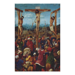 The Crucifixion by Van Eyck Poster