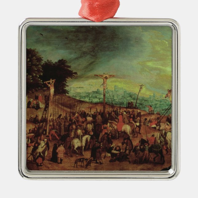 The Crucifixion Metal Tree Decoration (Front)