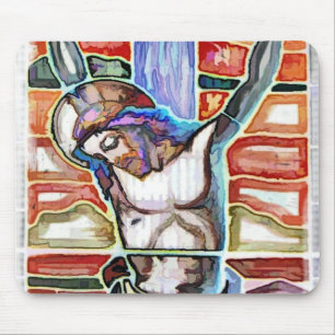 THE CRUCIFIXION MOUSE MAT