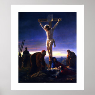 The Crucifixion of Jesus by Carl Bloch. Poster