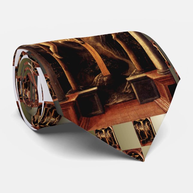 The Crucifixion of Jesus by Vincenzo Foppa - 1456 Tie (Rolled)