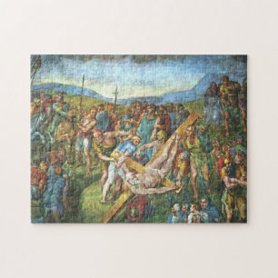 The Crucifixion of St. Peter by Michelangelo Jigsaw Puzzle