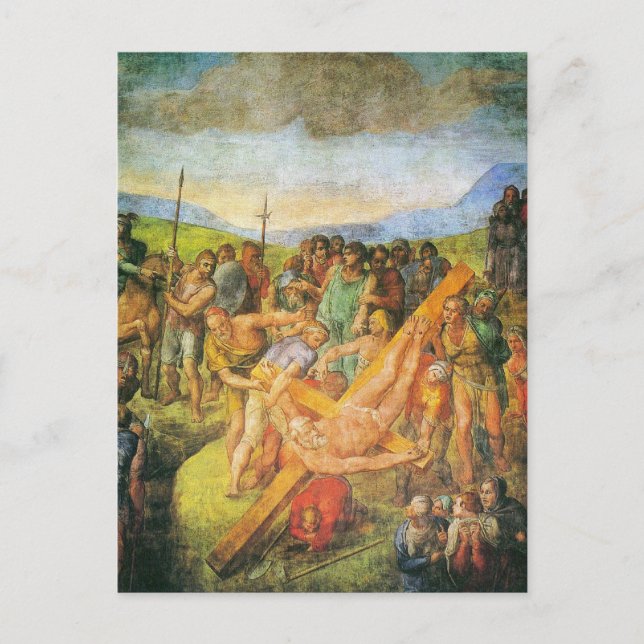 The Crucifixion of St. Peter Postcard (Front)