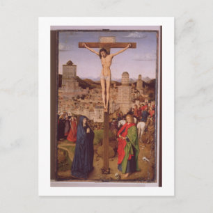 The Crucifixion (oil on panel) Postcard