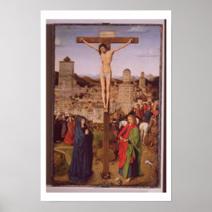 The Crucifixion (oil on panel) Poster