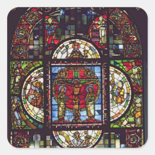 The Crucifixion Square Sticker