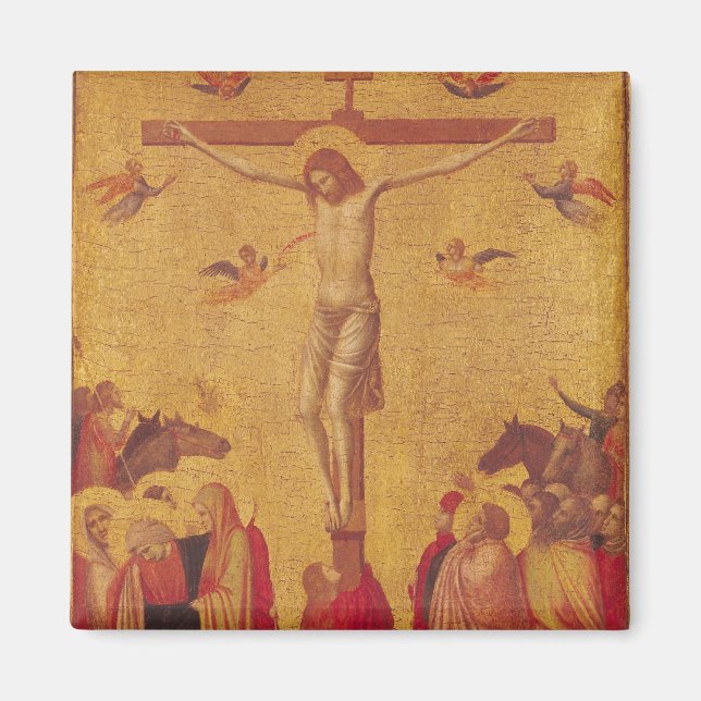 The Crucifixion (tempera on panel) Magnet (Front)
