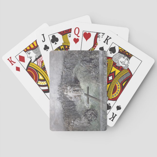 The Crucifixion (w/c and gouache on paper) Playing Cards (Back)