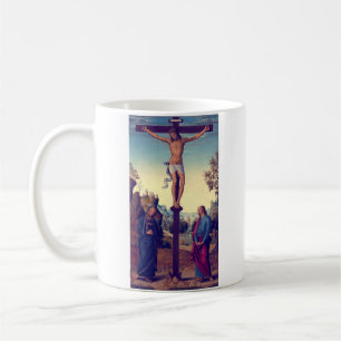 The Crucifixion with the Virgin by Pietro Perugino Coffee Mug