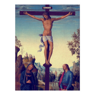 The Crucifixion with the Virgin by Pietro Perugino Poster