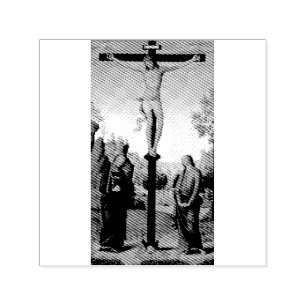 The Crucifixion with the Virgin by Pietro Perugino Self-inking Stamp