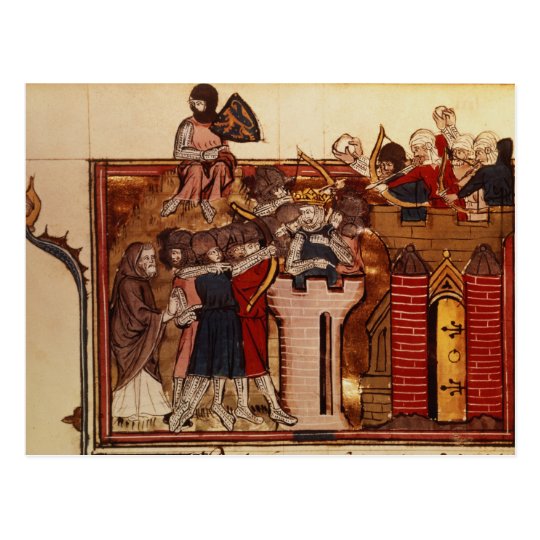 The Crusader assault on Jerusalem Postcard