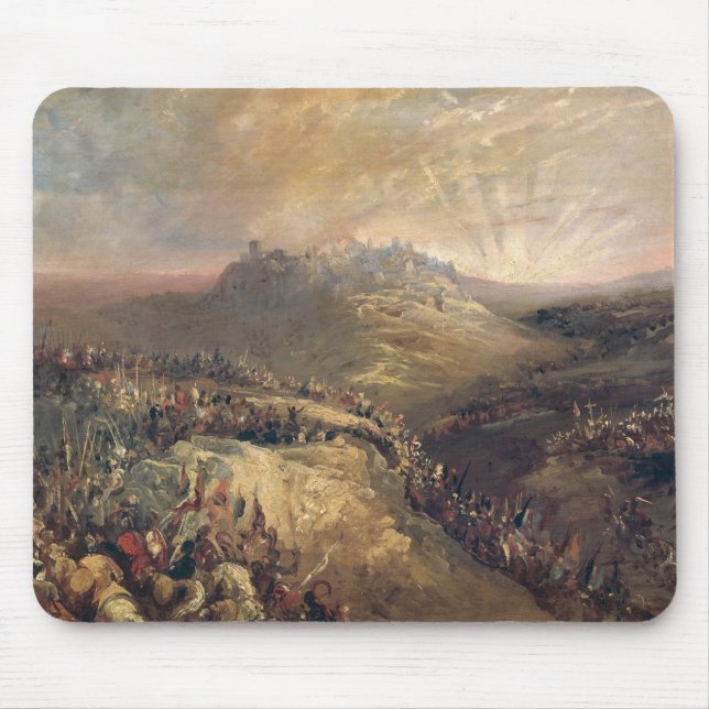 The Crusaders Before Jerusalem Mouse Mat (Front)