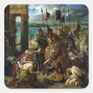 The Crusaders' entry into Constantinople Square Sticker