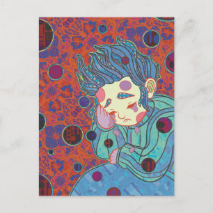The Crying Clown Postcard